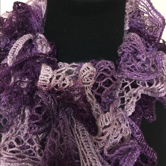 Purple Passion Ruffle Scarf - Picture 4 of 5